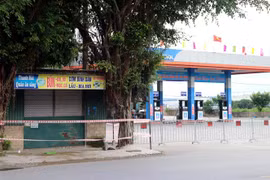 Một khu vực bị phong tỏa tại Hải Dương ngày 23/9. (Ảnh: Mạnh Tú/TTXVN)
