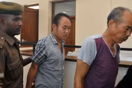 Hai kẻ săn trộm người Trung Quốc. (Nguồn: The citizen)