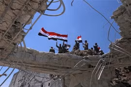 Binh sỹ Syria làm nhiệm vụ tại Quneitra. (Nguồn: AFP/TTXVN)