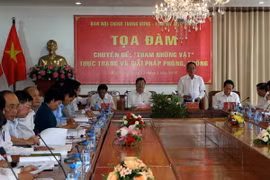 Quang cảnh tọa đàm. (Ảnh: Duy Khương/TTXVN)