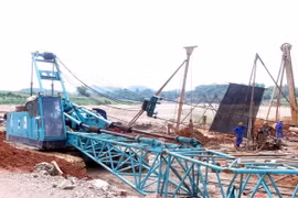 Hiện trường nơi xảy ra vụ việc. (Ảnh: Quang Đán/TTXVN)