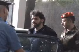 Trùm mafia Ernesto Fazzalari bị bắt giữ tại một địa điểm bí mật ở Italy. (Nguồn: EPA)