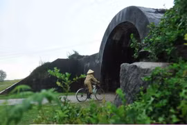 Cổng phía Bắc Thành Nhà Hồ. (Ảnh: Thanh Tùng/TTXVN) 