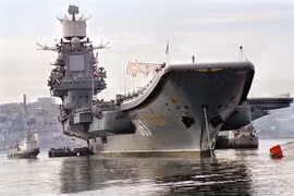 Tàu sân bay Đô đốc Kuznetsov của Nga (Nguồn: Tass)