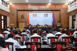 Toàn cảnh Lễ ký kết chương trình hợp tác. (Ảnh :Ngọc Minh/TTXVN)