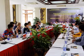 Toàn cảnh buổi gặp mặt các đại sứ. (Ảnh: Hi Trang-Đức Thọ/Vietnam+)