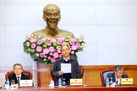 Phó Thủ tướng Nguyễn Xuân Phúc phát biểu. (Ảnh: An Đăng/TTXVN)