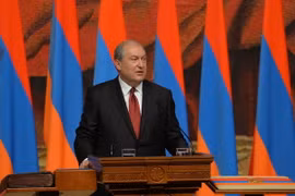 Tổng thống Armenia Armen Sarkissian. (Nguồn: armradio.am)