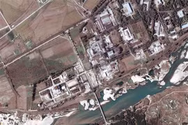 Hình ảnh vệ tinh chụp cơ sở hạt nhân Yongbyon (Triều Tiên). (Nguồn: EPA/TTXVN)