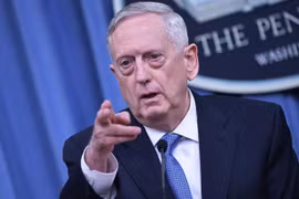 Bộ trưởng Quốc phòng Mỹ Jim Mattis. (Nguồn: ndtv.com)