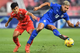 Thái Lan dễ dàng vượt qua Myanmar. (Nguồn: Affsuzukicup)