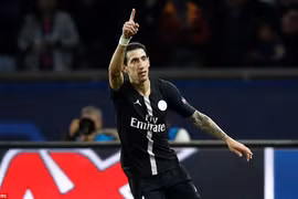 Di Maria giúp PSG hòa nghẹt thở trước Napoli.