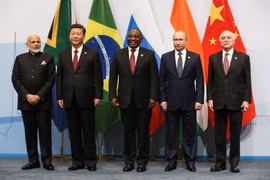 Lãnh đạo các nước trong nhóm BRICS. (Nguồn: timeslive.co.za)