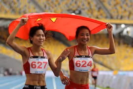 Điền kinh Việt Nam có được 17 huy chương vàng tại SEA Games 29. (Ảnh: Quốc Khánh/TTXVN)
