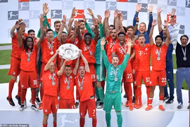 Bayern giành chức vô địch Bundesliga mùa này. (Nguồn: Reuters)