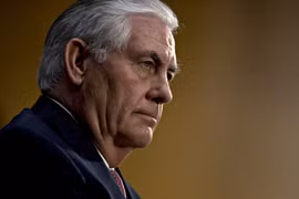 Ngoại trưởng Mỹ Rex Tillerson. (Nguồn: Bloomberg)