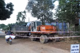 Khu vực xảy ra vụ nổ bom. (Ảnh: Phước Ngọc/TTXVN)