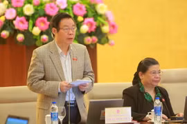 Phó Chủ tịch Quốc hội Phùng Quốc Hiển phát biểu ý kiến. (Ảnh: Dương Giang/TTXVN)