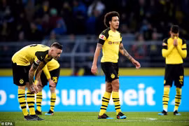 Dortmund đánh rơi chiến thắng dù đã dẫn trước 3 bàn. (Nguồn: EPA)