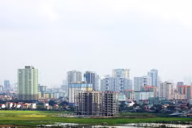 Một góc khu đô thị Mỹ Đình II, quận Nam Từ Liêm, Hà Nội. (Ảnh: Tuấn Anh/TTXVN)