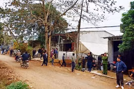 Hiện trường xảy ra vụ án.