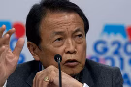 Bộ trưởng Tài chính Nhật Bản Taro Aso. (Nguồn: AP)