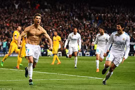 Ronaldo cùng Real Madrid vào bán kết nghẹt thở. (Nguồn: Getty Images)