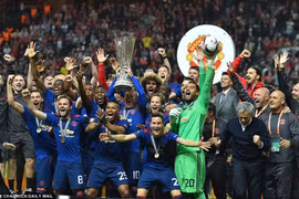 Manchester United đăng quang Europa League. (Nguồn: Daily Mail)