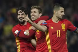 Tây Ban Nha dễ dàng có chiến thắng 4-0 trước FYR Macedonia. (Nguồn: Getty Images)
