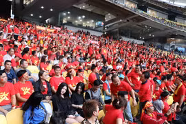 Chỉ có khoảng 3.500 cổ động viên Việt Nam có chỗ ngồi ở Bukit Jalil. (Ảnh: Vietnam+)