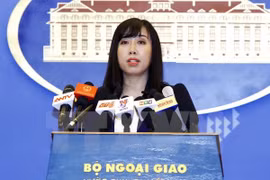 Người phát ngôn Bộ Ngoại giao Lê Thị Thu Hằng. (Ảnh: An Đăng/TTXVN)