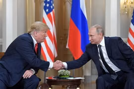 Tổng thống Mỹ Trump và người đồng cấp Nga Putin. (Nguồn: Sputnik)