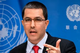 Ngoại trưởng Venezuela Jorge Arreaza. (Nguồn: AFP)