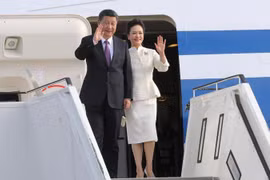 Chủ tịch Trung Quốc Tập Cận Bình và phu nhân. (Nguồn: Xinhua)