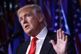 Tổng thống Mỹ mới đắc cử Donald Trump. (Nguồn: AP)