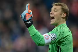 Manuel Neuer sẽ đeo băng thủ quân Bayren từ mùa bóng tới. (Nguồn: DPA)