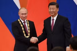 Tổng thống Nga Putin và Chủ tịch Trung Quốc Tập Cận Bình. (Nguồn: Reuters)