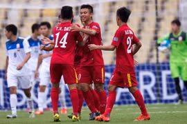 U16 Việt Nam đã đánh bại U16 Kyrgyzstan để vào tứ kết. (Nguồn: AFC)