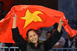 Tuyển Pencak silat đã giành 3 HCV tại SEA Games 29. (Ảnh: Quốc Khánh/TTXVN)