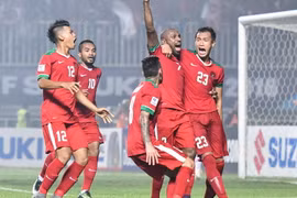 Indonesia giành ưu thế trước Thái Lan sau trận lượt đi chung kết AFF Suzuki Cup 2016. (Nguồn: Affsuzukicup)