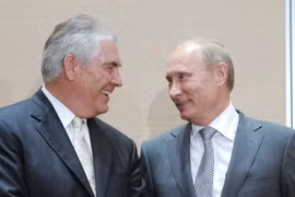 Ông Rex Tillerson và Tổng thống Nga Putin. (Nguồn: AFP/Getty Images)