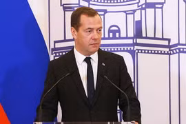 Thủ tướng Nga Dmitry Medvedev. (Nguồn: AP)
