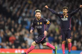 Messi đã có 54 bàn ở vòng bảng Champions League. (Nguồn: Daily Mail)