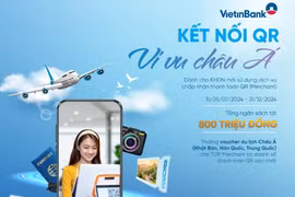 VietinBank “tung” ưu đãi thúc đẩy doanh nghiệp kết nối dịch vụ thanh toán QR. (Ảnh: Vietnam+)