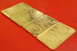 Ngày 14/5 tiếp tục đấu thầu vàng miếng, giá tham chiếu 88 triệu đồng. (Ảnh: Vietnam+)