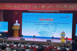 Phó Thống đốc Đào Minh Tú phát biểu tại hội nghị. (Ảnh: PV/Vietnam+)