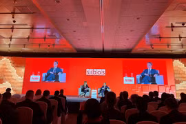 Toàn cảnh hội nghị Sibos 2024. (Ảnh: Vietnam+)