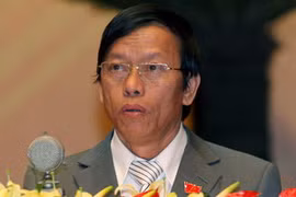 Ông Lê Phước Thanh, Phó Bí thư Tỉnh ủy Quảng Nam tham luận tại Đại hội. (Ảnh: TTXVN)