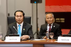 Chủ tịch nước Trần Đại Quang tham dự cuộc gặp Cấp cao Hiệp định Đối tác xuyên Thái Bình Dương (TPP). (Ảnh: Nhan Sáng/TTXVN)