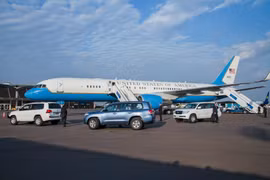 Một chiếc máy bay của hãng hàng không United Airlines. (Ảnh: AFP/TTXVN)